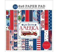 Carta Bella Double-Sided Paper Pad 6"X6" 24/Pkg-God Bless America