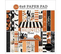 Carta Bella Double-Sided Paper Pad 6"X6" 24/Pkg-Halloween Market, 12 Designs/2