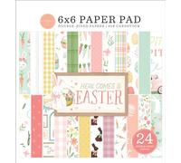 Carta Bella Double-Sided Paper Pad 6"X6" 24/Pkg-Here Comes Easter