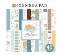 Carta Bella Little Lullabies - Baby Boy Cardmakers 6x6 Mega Pad 48 Sheet Paper Pad