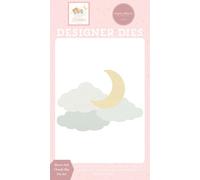 Carta Bella Little Lullabies - Baby Girl: Moon and Clouds Sky Small Die Set