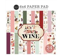 Carta Bella Wine 6x6 Paper Pad, 24 Sheets, Double Sided, Card Stock