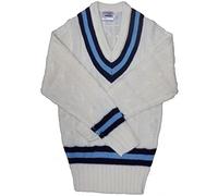 carta CSSB Football CRICKET SWEATER NAVY/SKY BOYS, White, One Size