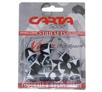 carta Safety Football Studs (Blister Pack of 12) Black White