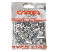 Carta Sport ALUMINIUM RUGBY UNION STUDS 21MM (BLISTER PACK OF 16),Silver