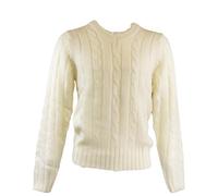 Carta Sport Boys Plain Knitted JumperL White CS1720