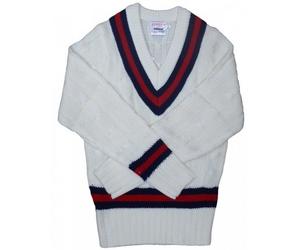 Carta Sport Men's Cricket Jumper in Off-White | Size: Small Carta Sport Off-White S