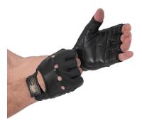Carta Sport Men's Leather Weightlifting Gloves in Black | Size: Large Carta Sport Black L