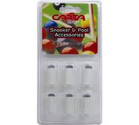 Carta Sport Pool Cue Tips (Pack of 6) in White | Size: 10mm Carta Sport White 10mm