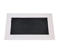 Carta Sport Standard Rubber Rectangluar Bowls Delivery Mat 24" x 14" - Black/White