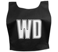 carta TBNB White Football Lettered Netball Bibs Medium Black, One Size