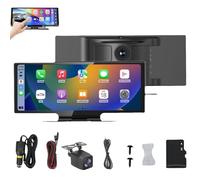 Cartablet Pro Max 2025 Model, Smart Screen for Car, 10.26in 4k Screen 60fps, Ips Touchscreen, with Dash Cam, Backup Camera, Gps Navigation, FM, Suitable for Cars and Small Vans(With GPS,10m cable)
