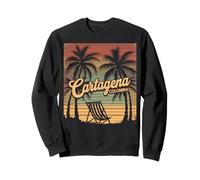 Cartagena Colombia Retro Sunset Design Sweatshirt