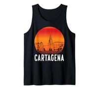 Cartagena Colombia Travel Skyline Sunset Tank Top