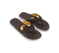 Cartago Men's Malta V Thong Ad Flip-Flop, Beige Brown Green, 7.5 UK