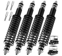 Cartalia 4 Pcs Golf Cart Shocks with Heavy Duty Coil Springs for 1994+ EZGO TXT/Medalist G&E, Replace E-Z-GO Front or Rear Absorbers #70928-G01 76418-G01 Included Extender for Lifted Cart (Black)