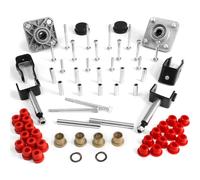 Cartalia Golf Cart Front and End Repair Bushing Kits for Club Car Precedent 2004-Up/Tempo & Onward 2017-Up, Deluxe Front & Rear Rebuild Kit with Wheel Hub Bushings, King Pin, Polyurethane Sleeves