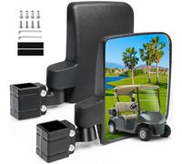 Cartalia - Golf Cart Side Mirrors No Drilling Universal Golf Cart Mirrors for 3/4" & 1" Square Rail 1-1/4" Side Mirrors