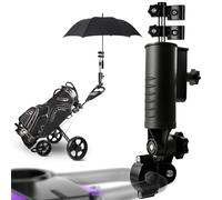 Cartalia Golf Push Cart Umbrella Holder Extender for Tall Golf Player, Aluminium Alloy Base Ultra Windproof, Universal Umbrella Stand for Golf Cart