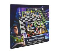 Cartamundi Lightyear Games Compendium, Enjoy 4 Different Board Games Including Nine Men's Morris, Draughts, Ludo, Ladders Board Game, Great Gift For Ages 4+