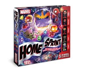 Cartamundi Marvel Home Sprint Board Game, 5 Marvel Playing Pieces Included, Family Friendly Game, Great Gift For Kids, Ages 6+