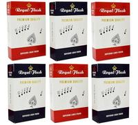 Cartamundi 10000844 Royal Flush Standard Playing Card Game (Pack of 6)