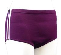 Cartasport Women's Athletic Briefs, Maroon/White, 28-inch