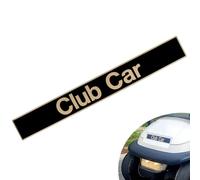 CartClan Golf Cart Emblem Sticker, Golf Cart Black Gold Decal Suitable for Club Car Precedent Golf Carts, Name Plate for Club Car Precedent Size 15.74" x 2.24", OEM#: 102502601/103816601