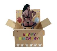 Carte D'Anniversaire 3D Drôle Et,Carte D'anniversaire Créative Pop