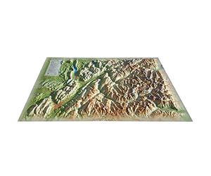 CARTE EN RELIEF DE LA SAVOIE