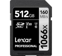 Lexar Professional 1066x UHS-I V30 U3 C10 SDXC Card 512GB