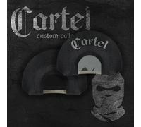 Cartel Custom Calls Turkey Mouth Call - Hand Stretched Diaphragm Turkey Mouth Call, Individually Cut, Season-Long Durability, Made in USA, Metal Turkey Call Case Included (Pure Dopamine)