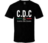 Cartel Del Chapo El Guzman Men's T Shirt Clothing Black 3XL