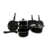 Carter & Clay 10 Piece Cookware Pots & Pans Set in Black Carter & Clay Black