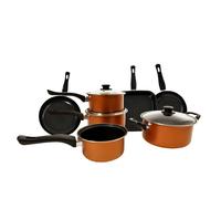 Carter & Clay 10 Piece Cookware Pots & Pans Set in Copper Carter & Clay Copper