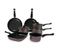 Carter & Clay 10 Piece Cookware Pots & Pans Set in Rose Gold Carter & Clay Rose Gold