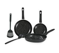 Carter & Clay 5pc Non Stick Cookware Frying Pans & Utensils Set