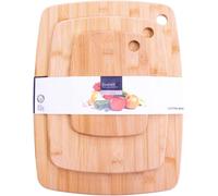 Carter & Clay Bamboo Chopping Board Set - 3 Piece Wooden Cutting Boards for Kitchen - Durable & Knife Friendly - Multipurpose for Meat, Vegetables, and Cheese - Eco-Friendly & Easy to Clean