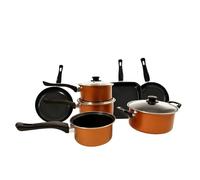 Carter & Clay Copper 10 Piece Cookware Pots & Pans Starter Set