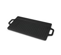 Carter & Clay Reversible Cast Iron Griddle Plate with Side Handles 50.8 x 23.4 x 1.5 cm