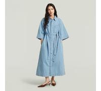 Carter Denim Shirt Dress - Light blue - Women M
