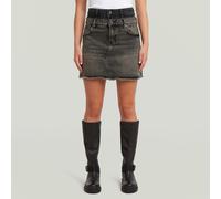 Carter Double Waistband Mini Skirt - Medium blue - Women 31