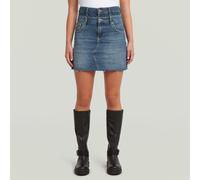 Carter Double Waistband Mini Skirt - Medium blue - Women 31