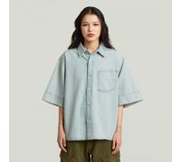 Carter One Pocket Denim Shirt - Light blue - Women L