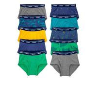 Carter's 10-Pack Cotton Briefs, Blue/Green/Grey/Yellow, 8 Years