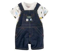 Carter's 2 Pc. Shortalls, Troop Explorers, Chambray, - Blue -