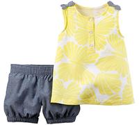 Carter's 2 Piece Playwear Set (Baby) - Yellow - 6 Months