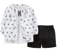 Carter's 3-Piece Cardigan Top & Short Set (6 Months)