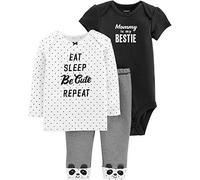 Carter's 3-Piece Little Character Set Eat Sleep Be Cute Repeat (6M)