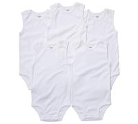 Carter's 5-Pack S/L Bodysuits - White- 3 Months